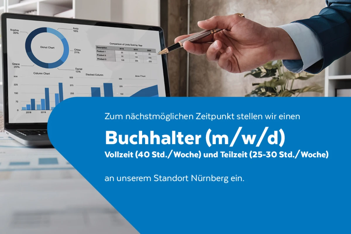 Stellenangebot: Buchhalter (m/w/d) in Voll- und Teilzeit