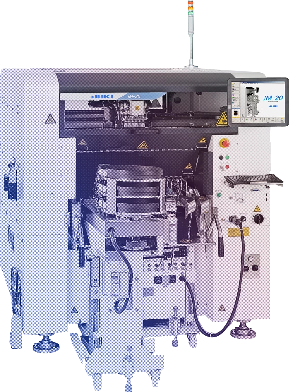 JM-20 – THT- und SMT - Bestückungsmaschine